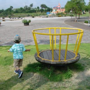 新庄総合公園のバランスをとって遊ぶ遊具