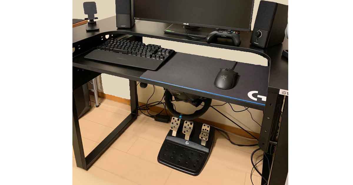 ARCdesk mini ゲーミングデスク組み立て〜ハンコン取り付けまでが大変