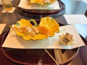 神戸たむら秋のフェアランチ「豊穣の秋」の先付け